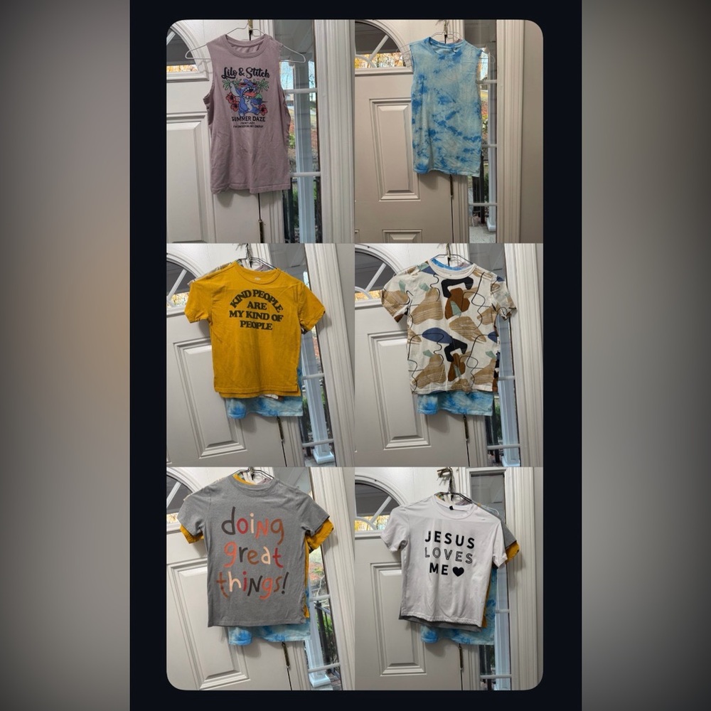 Lot of 6 boys shirts (sz medium)